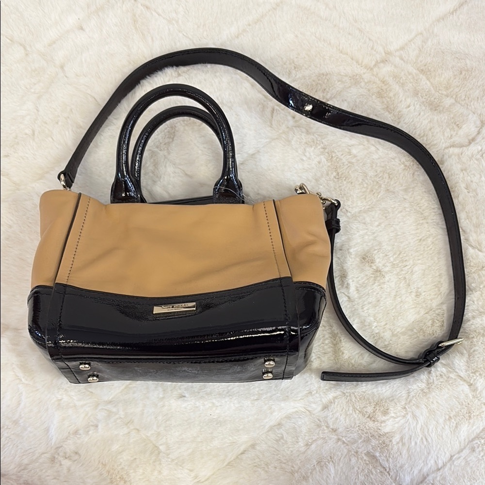 Women’s Small Crossbody, Kate Spade New York, Black & Tan, Leather